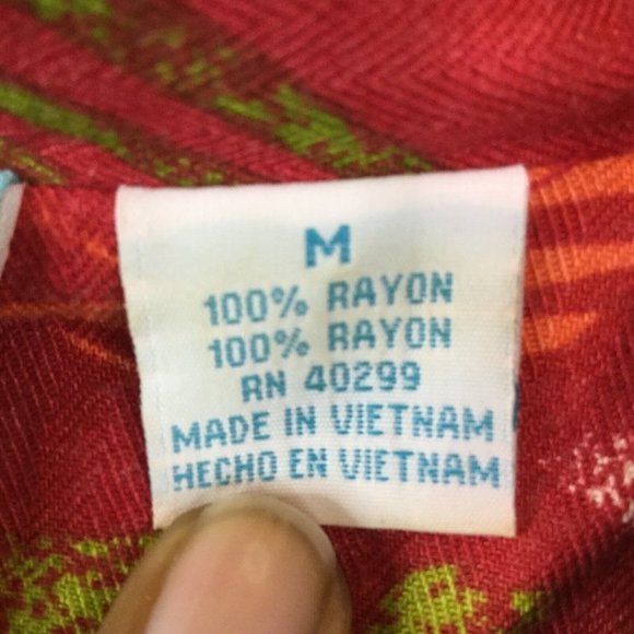 Bahama Beach Maxi Dress Women Medium Red Button-Down Floral Sleeveless Waist Tie - Picture 6 of 10